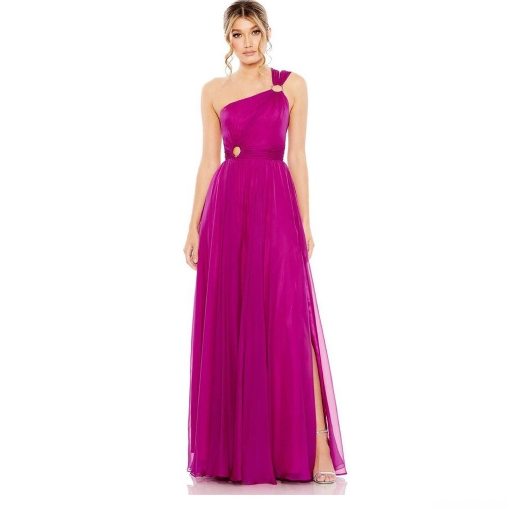 Mac Duggal STRAPPY ONE‎ SHOULDER A LINE GOWN 8